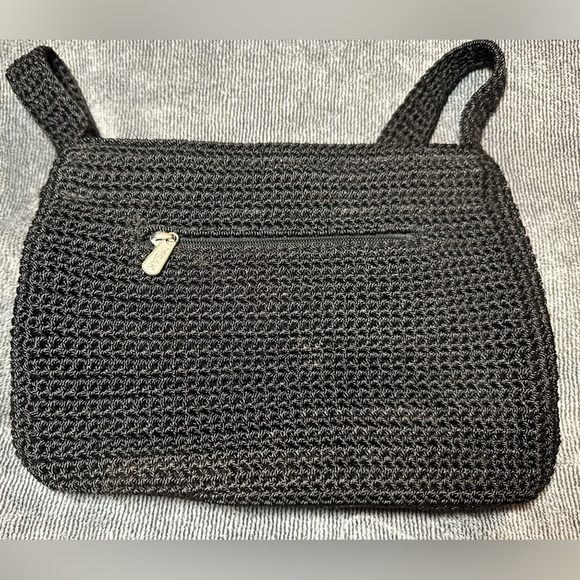 UEC SAK. Women's Shoulder Bag lkn euc The Sak Crochet Purse black small. UEC - Picture 3 of 5